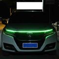 1pcs/set Car Hood Daytime Running Light Strip Waterproof Flexible LED Auto Decorative Atmosphere Lamp Ambient Backlight 12V Universal 12v