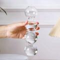 Creative Colored Glass Ball Vase Transparent Bubble Spherical Hydroponic Vase Living Room Flower Arrangement Decoration Container Suitable for Indoor Home Decoration And Dining Table Decoration 1PC