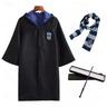 Wizard Witch Robe Hogwarts Wizarding World Costume Gryffindor Slytherin Ravenclaw Cloak Adults Kid's Movie Cosplay Halloween Carnival Costume