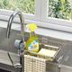 Kitchen Storage Rack Faucet Rack Black Gold Household Sink Dishwashing Sponge Rag Drain Water Hanging Basket Sink