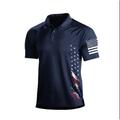 Men's Golf Polo Shirt Dark Grey Army Green Dark Navy Short Sleeve Sun Protection Top Summer Golf Attire Clothes Outfits Wear Apparel