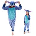 Kid's Adults' Kigurumi Pajamas Cartoon Blue Monster Animal Onesie Pajamas Charm Funny Costume polyester fibre Cosplay For Men's Women's Boys Halloween Animal Sleepwear Cartoon