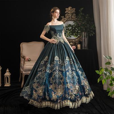 Gothic Rococo Victorian Vintage Inspired Dress Party Costume Masquerade Princess Shakespeare Plus Size Women's Ball Gown Christmas Party Masquerade Wedding Party Dress
