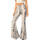 Women's Flare Leggings Polyester Snake Print Print Fashion High Waist Full Length Street Daily Fall Winter