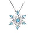 Women's necklace Chic Modern Party Snowflake Necklaces / Wedding / White / Blue / Fall / Winter