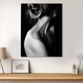 People Wall Art Canvas Black and White Sexy Woman Back Poster Prints and Posters Pictures Decorative Fabric Painting For Living Room Pictures No Frame