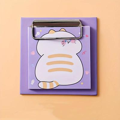 Cute Mini Board Clip Sticky Note Set Student Sticky Note Book Non-Adhesive Small Fresh Small Book Notepad, Back to School Gift