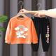 2 Pieces Kids Girls' Rainbow Crewneck Hoodie Pants Set Long Sleeve Active Outdoor 3-7 Years Spring Black unicorn sweater nice black pants Black unicorn sweater nice gray pants Orange unicorn