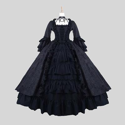 Rococo Victorian Ball Gown Party Costume Masquerade Prom Dress Plus Size Women's Masquerade Carnival Party Halloween Adults' Dress