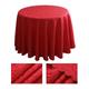 Wedding Decor Tablecloth Red Round Table Cloth Cover for Hotel Restrant Dining,Table Cloth for Harvest, Xmas Holiday, Winter, and Parties