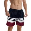 Men's Board Shorts Swim Trunks Casual Daily Beach Outdoor Casual / Daily Sports Printing Plaid / Striped / Chevron / Round Short Beach Activewear Black / White Wine Red Inelastic