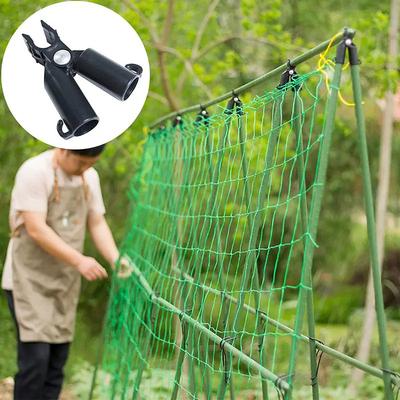 6pcs Plant Support Awning Pillar Accessories Clip Quickly Set Up Climbing Vine Bracket Plant Steel Pipe Bracket Garden Support