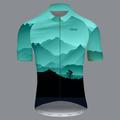 21Grams Men's Cycling Jersey Short Sleeve Bike Jersey 3 Rear Pockets Reflective Strips Gradient Top Summer Bike wear Mountain Bike Shirt Sports Cycling Clothing Breathable Quick Dry Moisture Wicking