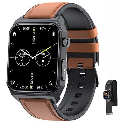 E500 Smart Watch 1.92 inch Smartwatch Fitness Running Watch Bluetooth ECGPPG Temperature Monitoring Pedometer Compatible with Android iOS Women Men Long Standby Waterproof IP67 Father's Day Gifts