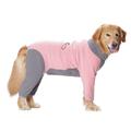 Dog Winter Warm Coats 4-Legs Fleece for Large Medium Dogs High Collar Dog Cold Weather Coat Full Body Dog Snowsuit Comfort Windproof Dog Sweater