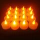 LED Candles Tea Lights Flameless Candles Christmas Decoration LED Candles Pack Lasts 2X Longer Realistic Tea Lights Tealights Battery Operated Candles Unscented Batteries Included 12/24/50