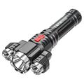 Super Bright LED Flashlight USB Rechargeable Tactical Flashlight Hunting Torch Outdoor Emergency Camping Searchlight