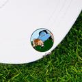 Golf Ball Marker Hat Clip 25mm Round Metal Coin Marker, Choose from a Variety of Designs for Positioning Your Golf Ball