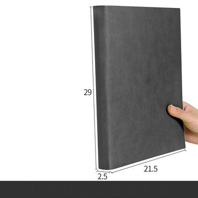 400 Pages A4 Notebook College Student Art Exquisite Thickened Large Notepad A5 Office High-end Pu Leather Work Conference Record Book Horizontal Line Diary