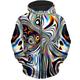 Men's Hoodie Full Zip Hoodie Jacket Black And White Hooded Abstract Graphic Prints Zipper Print Daily Sports 3D Print Streetwear Casual Big and Tall Spring Fall Clothing Apparel Hoodies