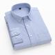 Men's Dress Shirt Light Green Royal Blue Green Long Sleeve Stripe Shirt Collar Spring, Fall, Winter, Summer Office Career Daily Wear Clothing Apparel Print