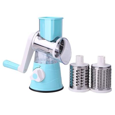 Manual Rotary Cheese Grater Kitchen Speed Round Tumbling Box Shredder Drum Vegetable Slicer Nuts Grinder for Veggie Potato Cucumber Carrot Chocolate for Pizza Hashbrowns Salad