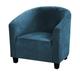 Velvet Club Chair Slipcover Stretch Tub Chair Sofa Cover Armchair Barrel Furniture Protector Elastic Bottom Soft for Hotel Bar Counter Living Room