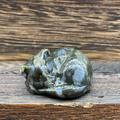 1pc Crystal Carving Sleeping Cat, Crystal Gift, Home Decor, Mineral Specimen, Bare Stone, Healing Stone