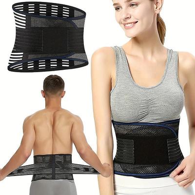 Medical Breathable Back Braces For Lower Back Pain Relief With 4 Stays, Adjustable Back Support Waist Belt For Men And Women For Work , Anti-skid Lumbar Support Belt For Herniated Disc, Sciatica, Scoliosis