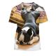 Animal Dog French Bulldog T-shirt Anime Graphic T-shirt For Couple's Men's Women's Adults' 3D Print Casual Daily