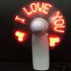 Mini Night Light Handheld Fan Electric Fan Portable Desktop Battery Mini Gift To Give Guests Led Rainbow Lights Fan