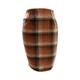 Women's Skirt Bodycon Plaid Skirt Mini High Waist Skirts Print Plaid Maillard Street Daily Winter Cotton Fashion Sexy dark brown Dark Khaki Light Khaki Pure black