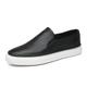 Men's Sneakers Loafers Slip-Ons Skate Shoes Sporty Casual Outdoor Daily Leather Slip-on Black White Brown Summer Spring