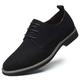 Men's Oxfords Retro Formal Shoes Suede Shoes Walking Casual Daily Faux Leather Comfortable Booties / Ankle Boots Loafer Black Blue Brown Spring Fall