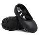 Girls' Ballet Shoes Practice Trainning Dance Shoes Performance Yoga Leatherette Loafers Comfort Shoes Ballerina Sneaker Split Sole Flat Heel Round Toe Elastic Band Slip-on Children's Almond Black