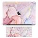 Compatible with MacBook Air 13 Inch Case 2022 2021 2020 2019 2018 Release M1 A2337 A2179 A1932 Touch ID MacBook Air Case Hard Shell Case 2 Keyboard Covers Screen Protector Pink Marble