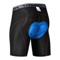 Men's Bike Shorts Cycling Padded Shorts 3D Padded Shorts Bike Padded Shorts / Chamois Mountain Bike MTB Road Bike Cycling Sports Stripes 3D Pad Cycling Breathable Quick Dry Black Red Black Gray