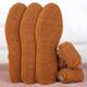 2 Pairs Winter Alpaca Wool Insoles Soft Plush Warm Thicken Foot Thermal Shoe Insole for Women Men Breathable Snow Boots Shoes Heat Pads