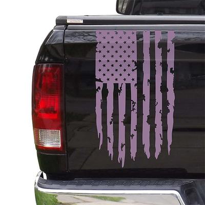 American USA Flag Truck Tailgate Vinyl Decal Car Sticker Compatible with Most Pickup Trucks and Most Vehicles