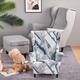 Stretch Wingback Chair Cover Floral Printed Wing Chair Slipcovers for Kids,Spandex Armchair Covers with Elastic Bottom for Living Room Bedroom Wingback Chair