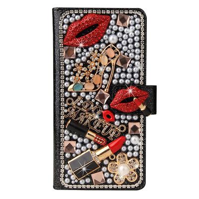 Phone Case For iPhone 16 iPhone 15 Pro Max Plus iPhone 14 13 12 11 Pro Max Mini SE X XR XS Max 8 7 Plus Wallet Case Flip Cover Full Body Protective Bling Glitter Shiny Shockproof PU Leather