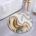 Marble Round Mat Carpet Door Mat Bedroom Living Room Carpet Study Room Carpet Kitchen Bathroom Anti-slip Mat