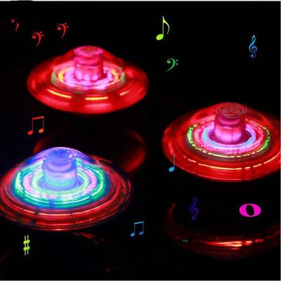 3pcs Electric gyroscope Laser Color Flash LED Light Toy Music Gyro Peg-Top Spinner Spinning Classic Toys Hot Sell Kids Toyfor Gift for BoyGirls