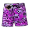 Men's Board Shorts Swim Shorts Swim Trunks Drawstring with Mesh lining Elastic Waist Shark Graphic Prints Quick Dry Short Casual Daily Holiday Hawaiian Boho Army Green Navy Blue Micro-elastic