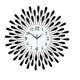 Large Wall Clock Metal Decorative Silent Non-Ticking Big Clocks Modern Home Decorations for Living Room Bedroom Dining Room Office