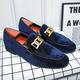 Men's Loafers Slip-Ons Tassel Loafers Leather Loafers Walking Business Casual Office Career Party Evening St. Patrick's Day Plush Warm Loafer Black Blue Green Spring Fall