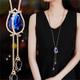 Korean Version Of Autumn And Winter Crystal Sweater Chain Necklace Wholesale High-end Women's Long Chain Versatile Tassel Pearl Pendant With Accessories