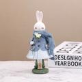 Easter Cartoon Cute Bunny Home Table Resin Ornaments Creative Birthday Gift Girl Gift Book