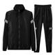 Men's Tracksuit Sweatsuit 2 Piece Street Winter Long Sleeve Thermal Warm Breathable Soft Fitness Gym Workout Running Sportswear Activewear Color Block Light gray (HT026) White Black / Hoodie / Casual