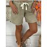 Women's Shorts Bermuda shorts Side Pockets Plain Short Black